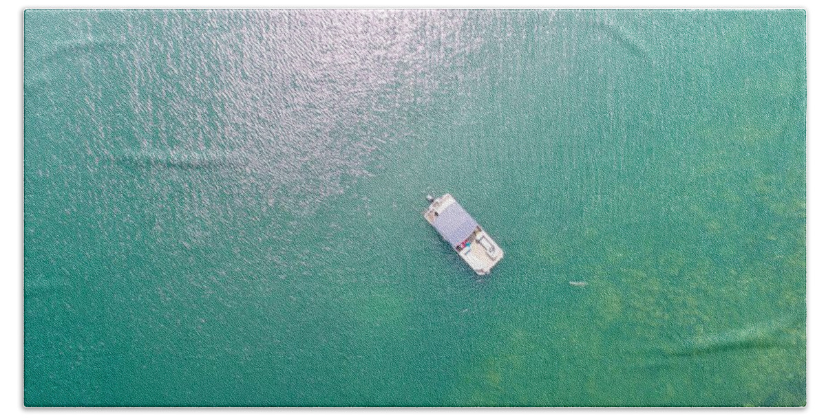 Keuka Lake Bath Towel featuring the photograph Keuka Lake Boating by Anthony Giammarino