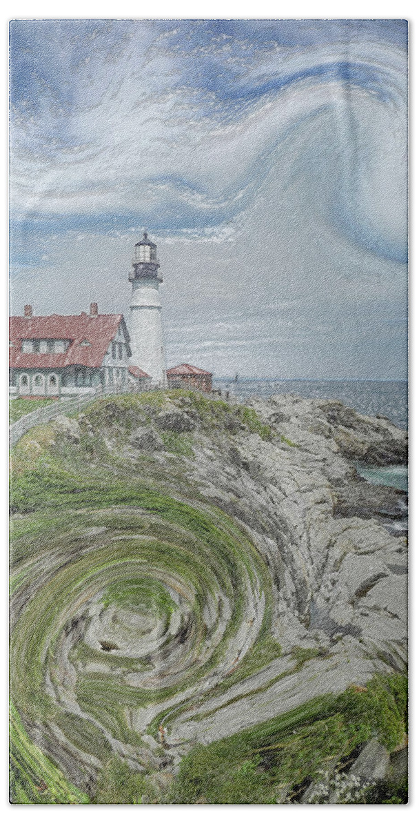 Light House Hand Towel featuring the photograph Light house Art by Michelle Wittensoldner