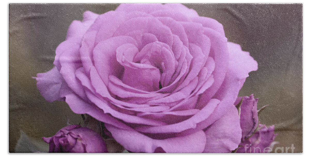 Color Bath Towel featuring the photograph Light Lilac Pink Rose #1 #floral #art by Anitas and Bellas Art