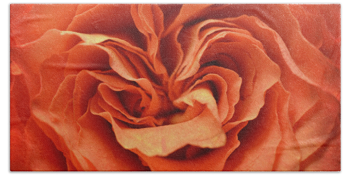 Orange Bath Towel featuring the photograph Love in Motion by Michelle Wermuth