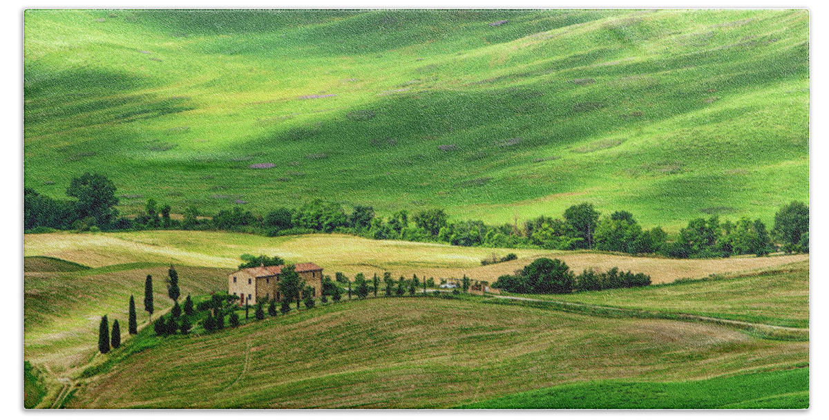 Tuscany Bath Towel featuring the photograph Magic of Tuscany by Andrei Dima