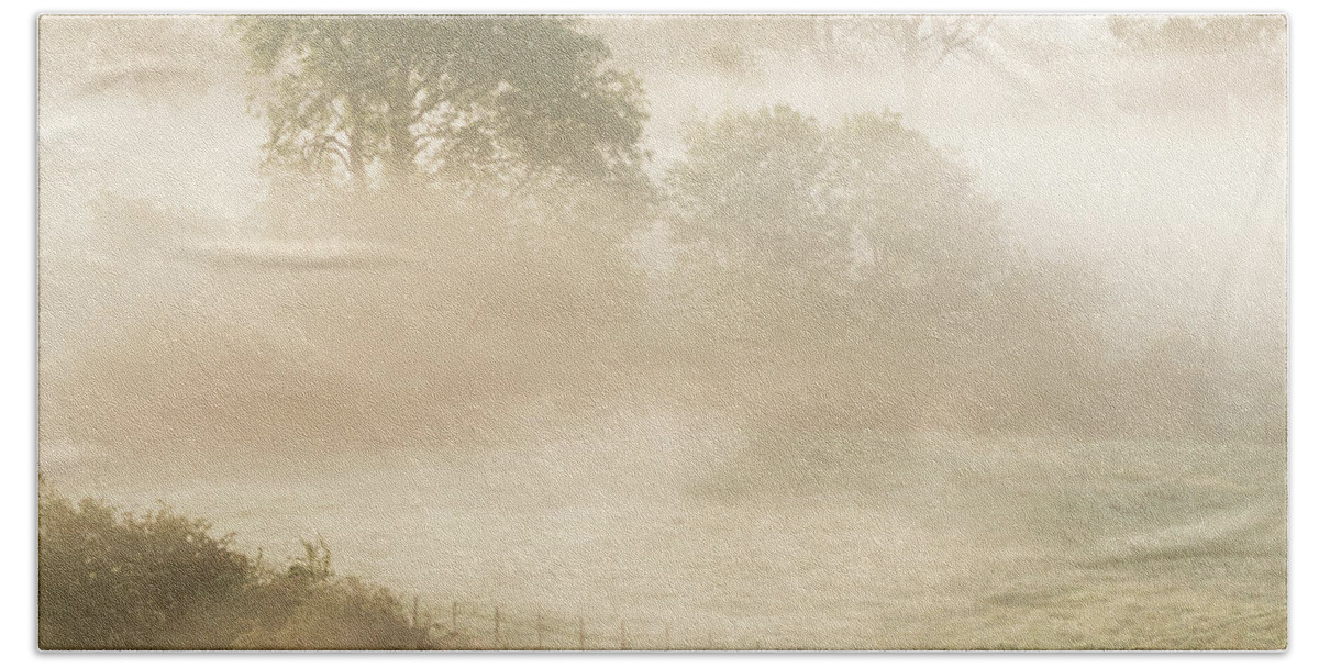 Mist Bath Towel featuring the photograph Mist in the Vale by Anita Nicholson