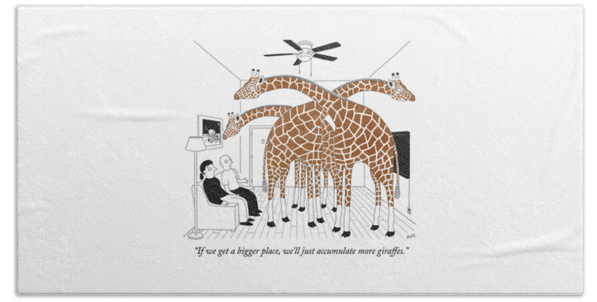 More Giraffes Bath Sheet