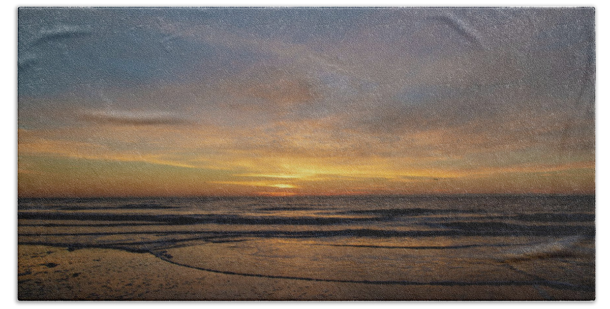 Sunrise Hand Towel featuring the photograph Morning Reflections From Hilton Head Island No. 325 by Dennis Schmidt
