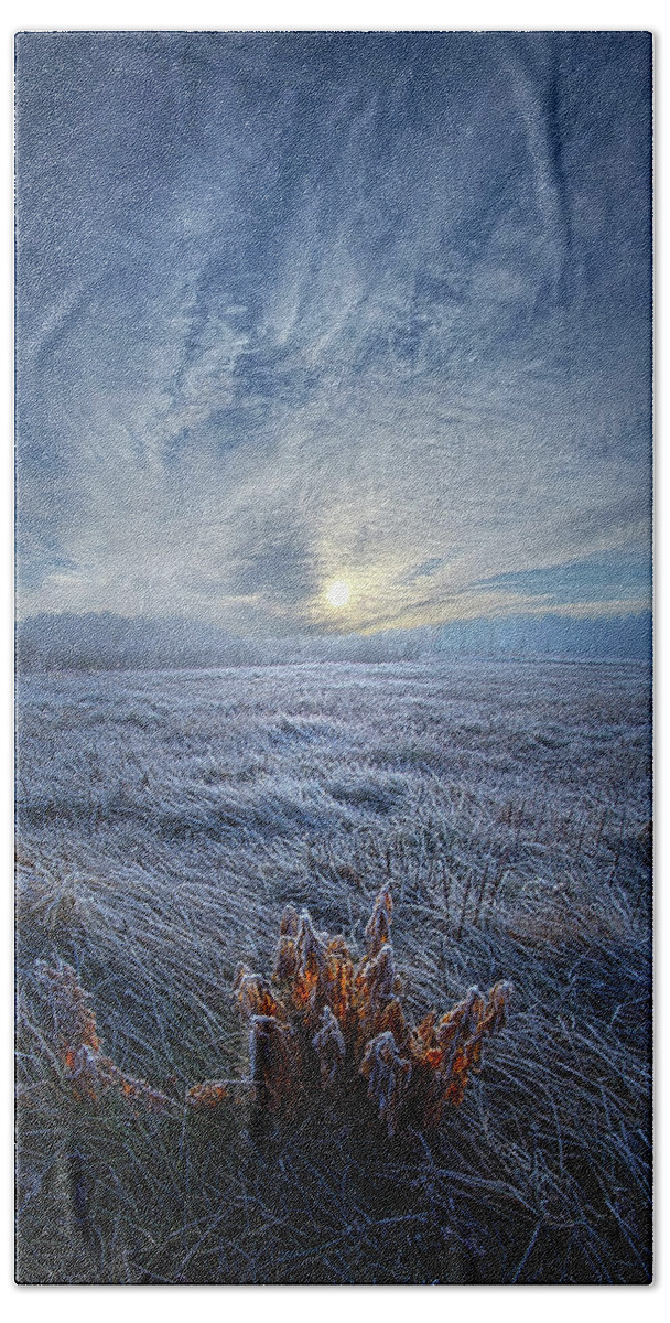 Portrait Hand Towel featuring the photograph Morning Time Blues by Phil Koch