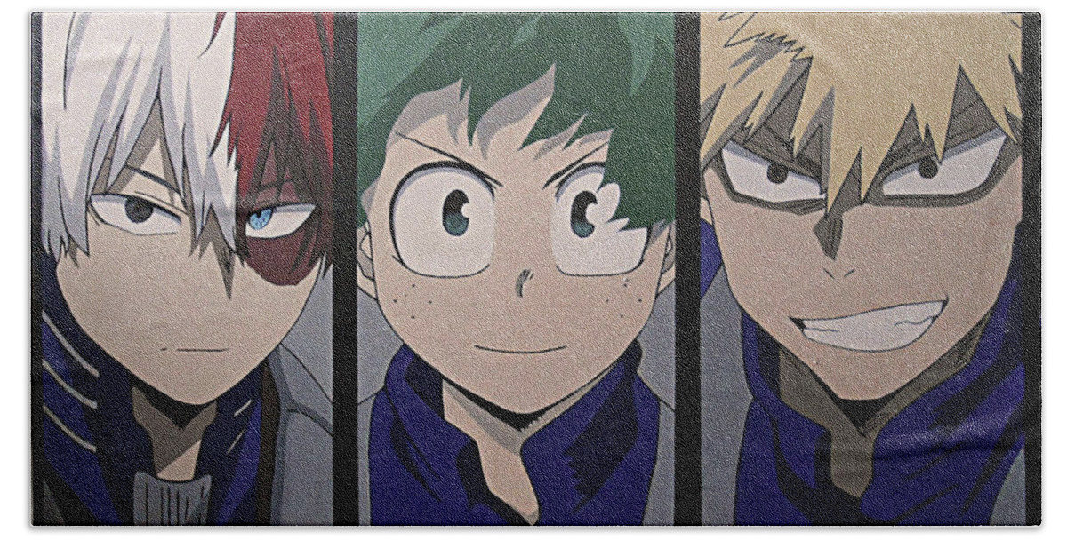 My Hero Academia Acrylic On Canvas Portraits Todoroki Deku And