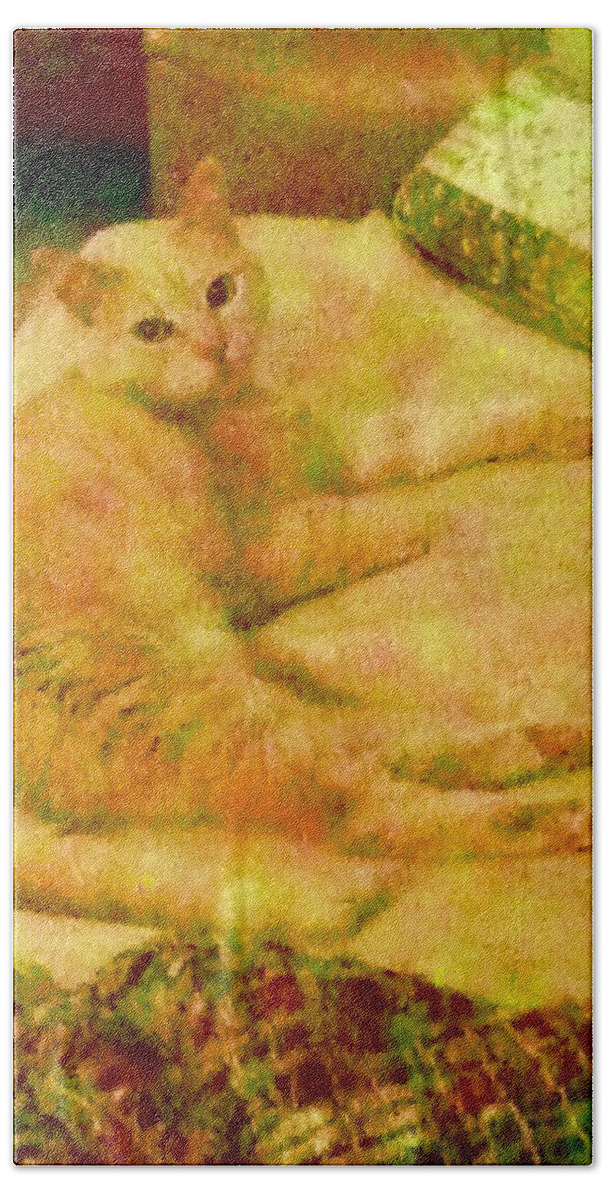 Coco Hand Towel featuring the photograph My Other Handsome Man by Debra Grace Addison