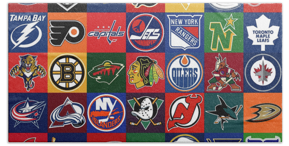 Logo of All National Hockey League Teams. Nhl Team Editorial Stock