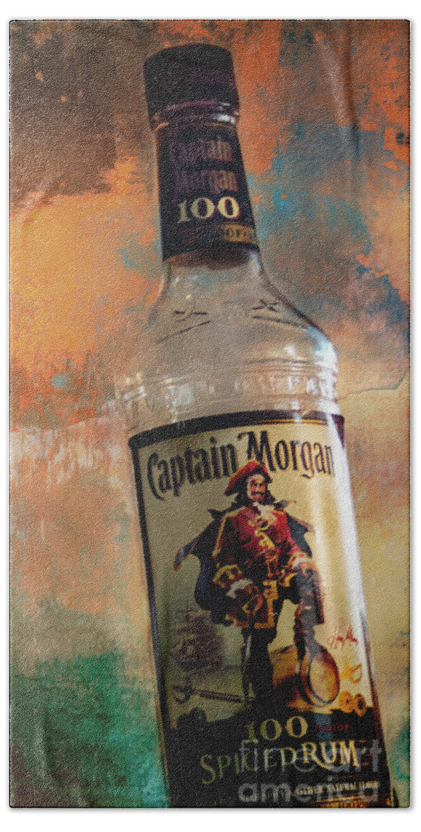Liquor Hand Towel featuring the photograph New Captain Morgans 1 by Janie Johnson