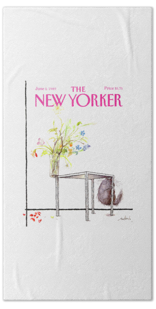 New Yorker Cover June 5 1989 Bath Sheet