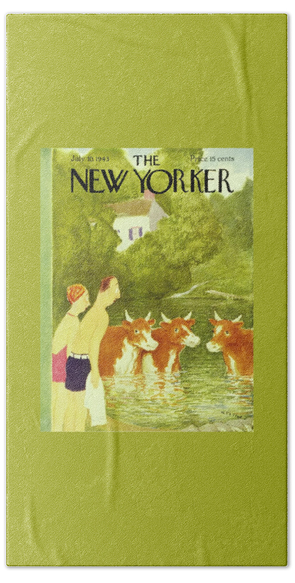 New Yorker July 10, 1943 Bath Sheet