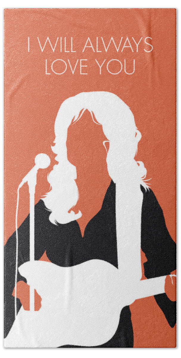 Dolly Hand Towel featuring the digital art No273 MY Dolly Parton Minimal Music poster by Chungkong Art