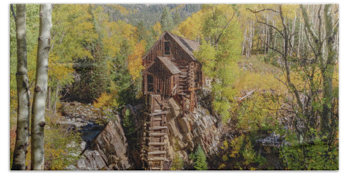Crystal Mill Marble Colorado Hand Towel featuring the photograph Old Colorado Mine by Norma Brandsberg