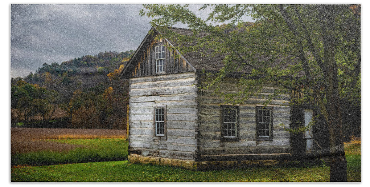 Cabin Hand Towel featuring the photograph Old Homestead by Phil S Addis