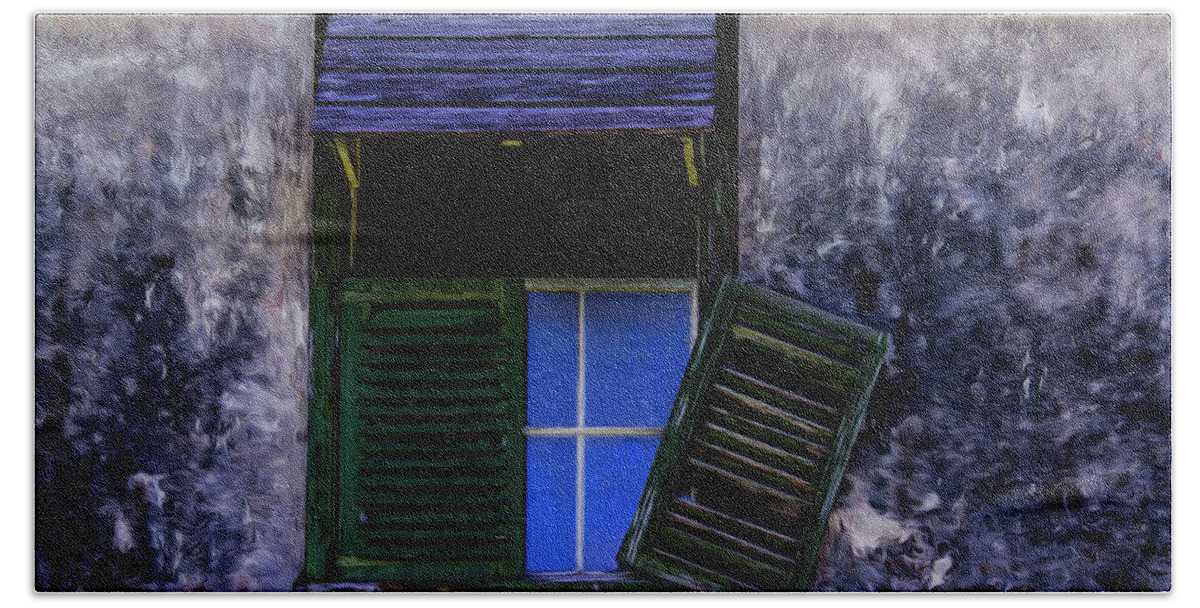 Windows Hand Towel featuring the photograph Old window 2 by Stuart Manning