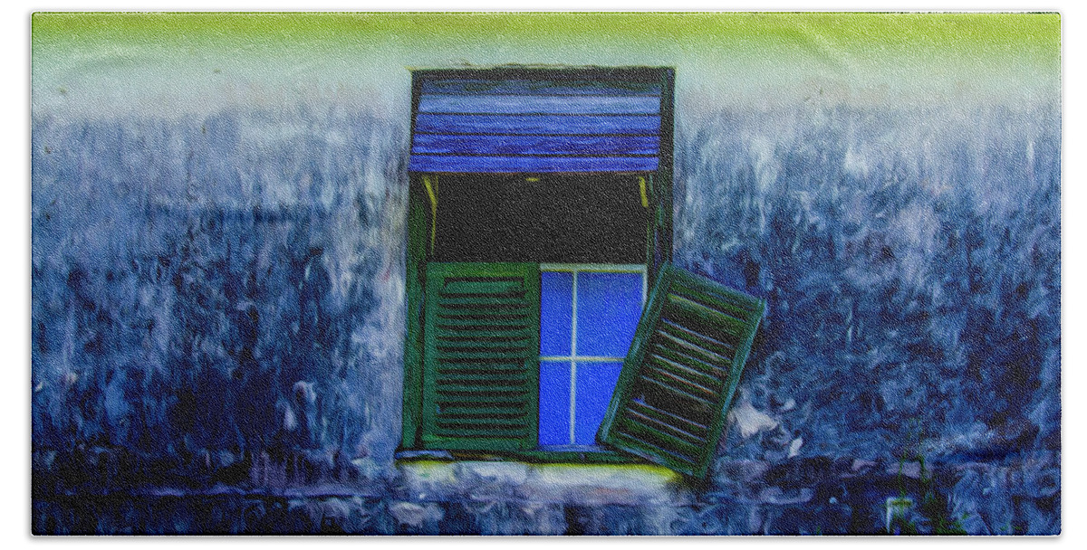 Windows Hand Towel featuring the photograph Old window 3 by Stuart Manning