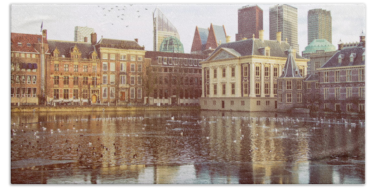 Binnenhof Bath Towel featuring the photograph One Day In Den Haag by Iryna Goodall