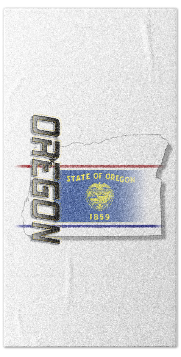 Oregon Bath Towel featuring the photograph Oregon State Vertical Print by Rick Bartrand