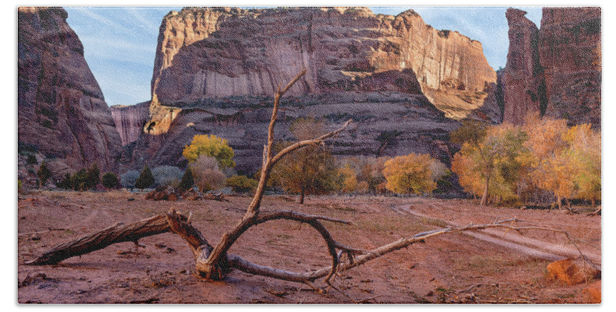 Canyon De Chelly Bath Towel featuring the photograph Parched and Alone 1803 by Kenneth Johnson