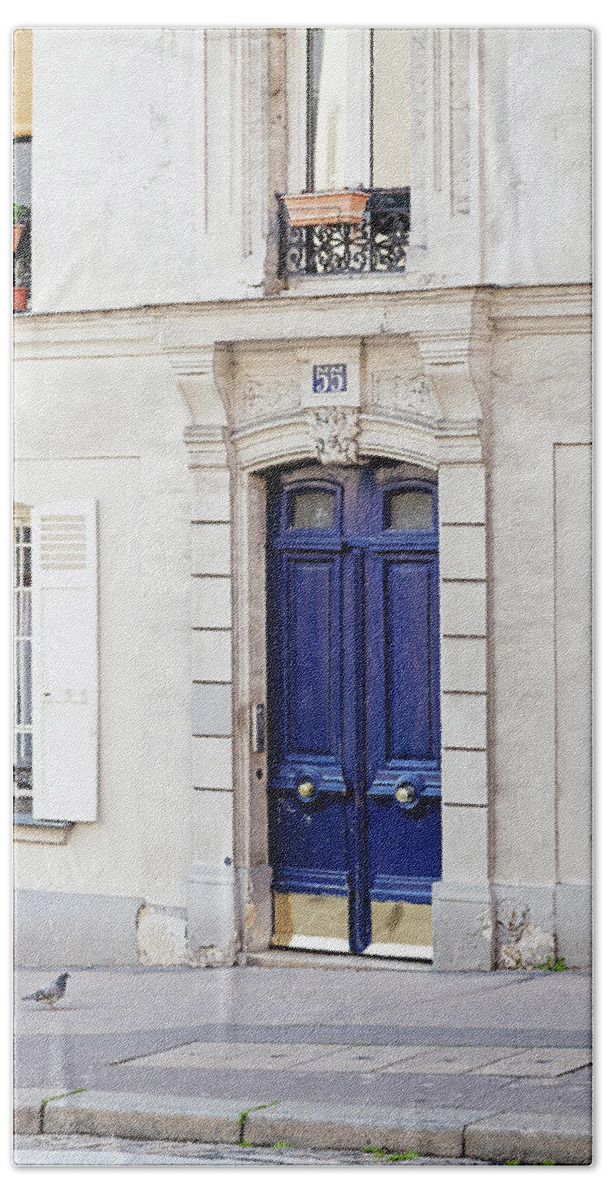 Paris Doors Hand Towel featuring the photograph Paris Doors No. 55 by Melanie Alexandra Price