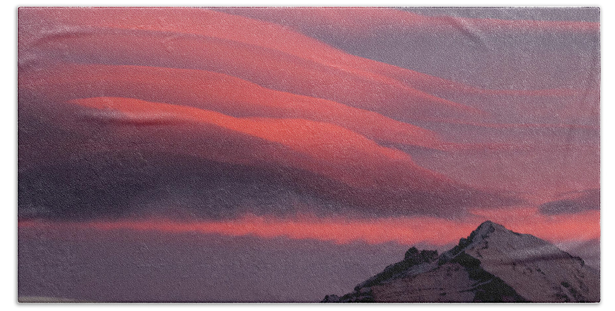 Sebastian Kennerknecht Bath Towel featuring the photograph Patagonia Sunrise, Torres Del Paine by Sebastian Kennerknecht