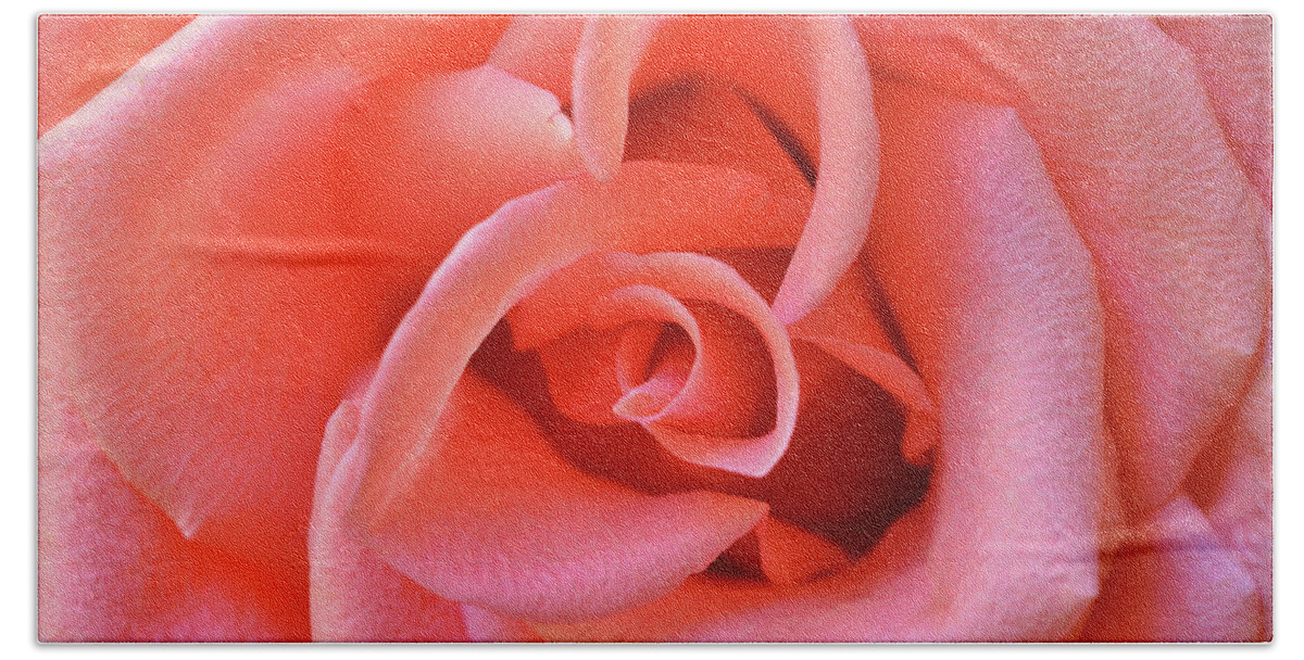 Coral Bath Towel featuring the photograph Perfection by Michelle Wermuth