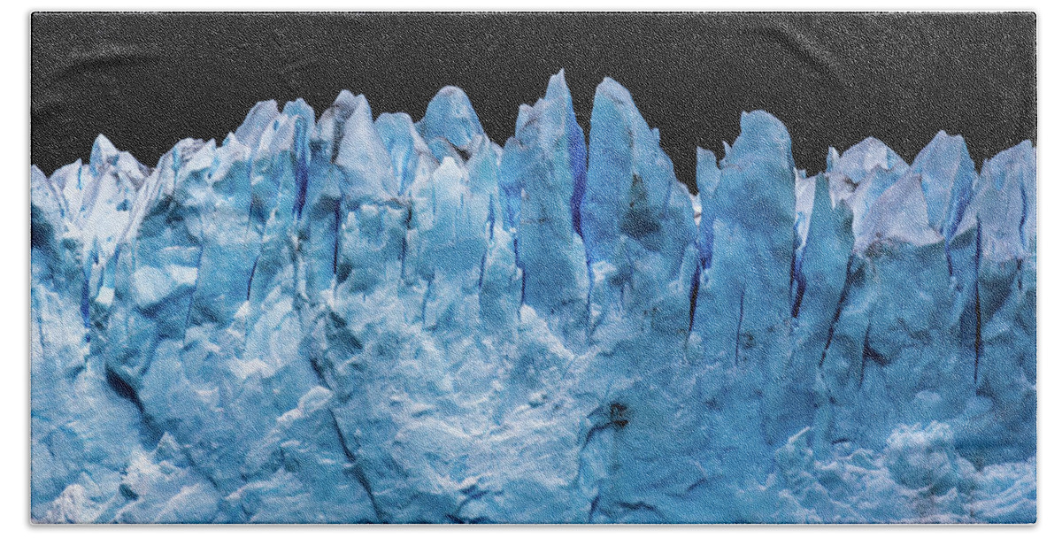 Glacier Bath Towel featuring the photograph Perito Moreno glacier by Lyl Dil Creations