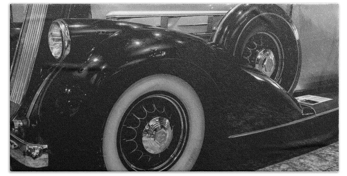 Automobile Bath Towel featuring the photograph Pierce Arrow circa. 1937 by Michael Hope
