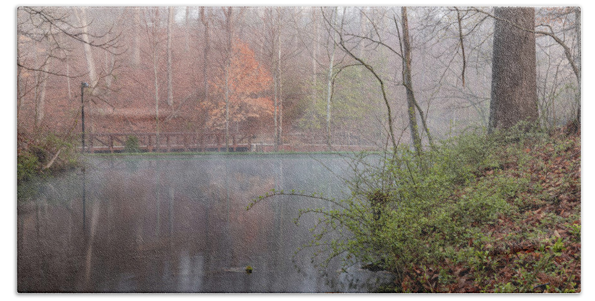 America Hand Towel featuring the photograph Quiet Morning at Crystal Spring Trail by Gregory Ballos