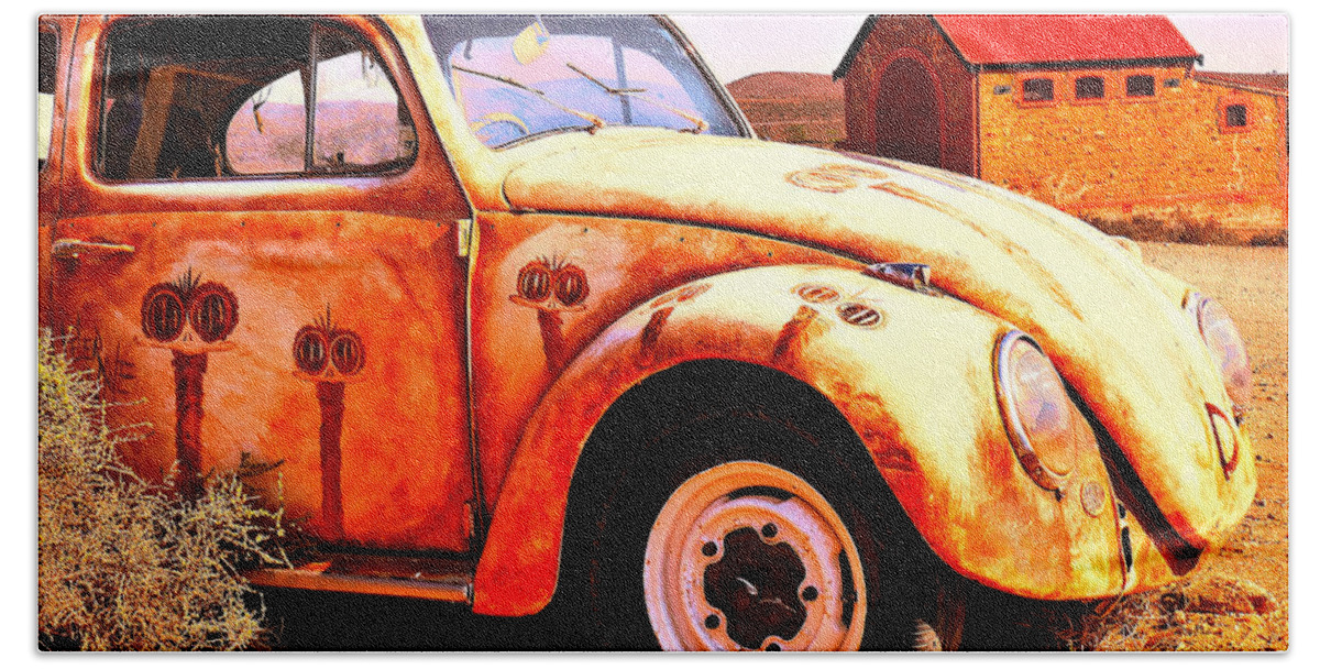 Outback Bath Towel featuring the photograph Quirky Cars of The Outback #3 by Lexa Harpell