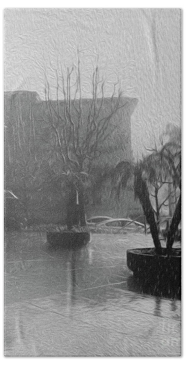 Featured Hand Towel featuring the photograph Rainy Day in L.A. by Jenny Revitz Soper
