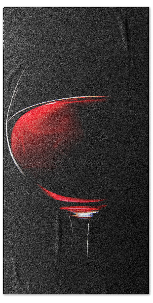 Red Hand Towel featuring the photograph Red Wine by Johan Swanepoel