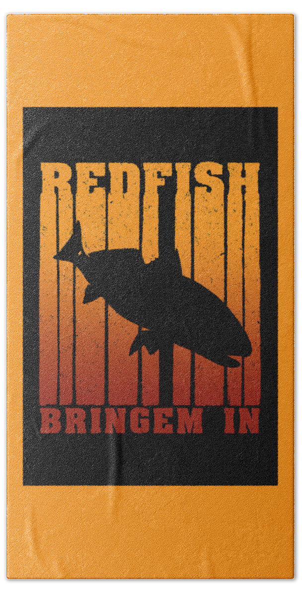 Redfish Hand Towel featuring the digital art Redfish Dusk Patrol by Kevin Putman