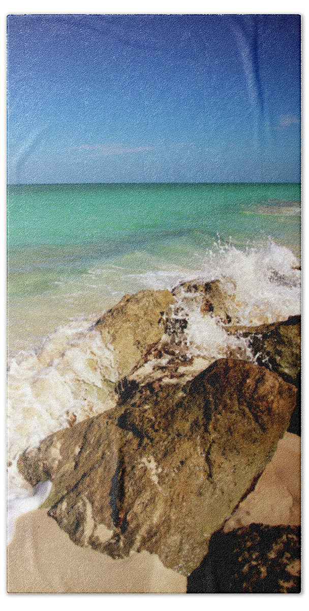 Rising Hand Towel featuring the photograph Rising Tide I by Susan Bryant