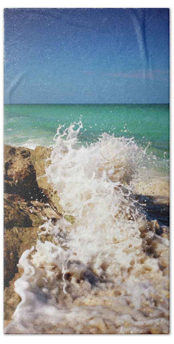 Rising Hand Towel featuring the photograph Rising Tide II by Susan Bryant