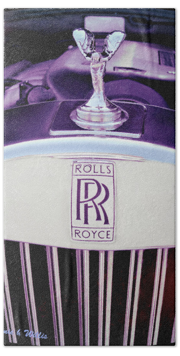Car Hand Towel featuring the photograph Rolls Royce Automobile by Bonnie Willis
