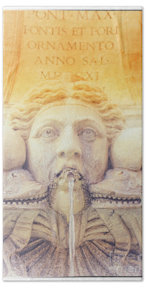 Fountains Bath Towel featuring the photograph Rome 5 by Becqi Sherman