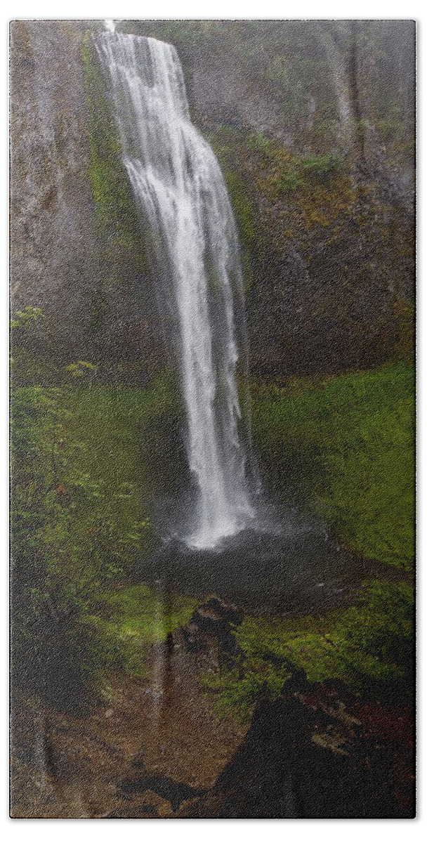 Waterfall Bath Towel featuring the photograph Salt Creek Falls by Todd Kreuter
