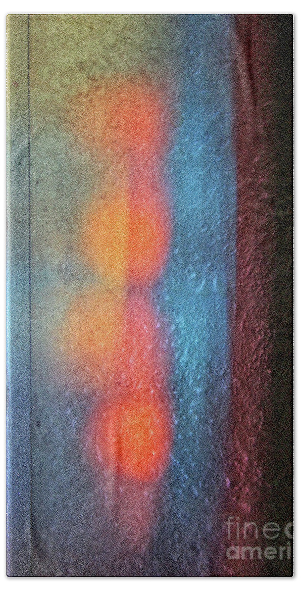 Reflection Hand Towel featuring the photograph Serendipitous Abstract by Karen Adams