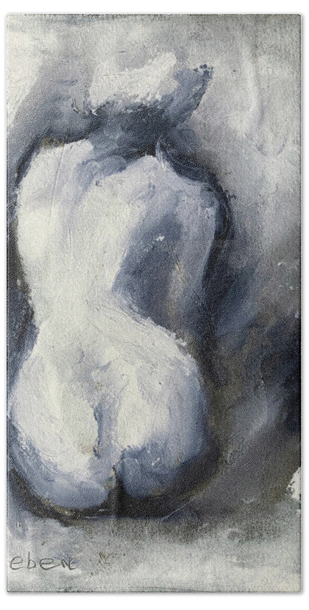 Nudes Hand Towel featuring the painting Shades of Light i by Sharon Sieben