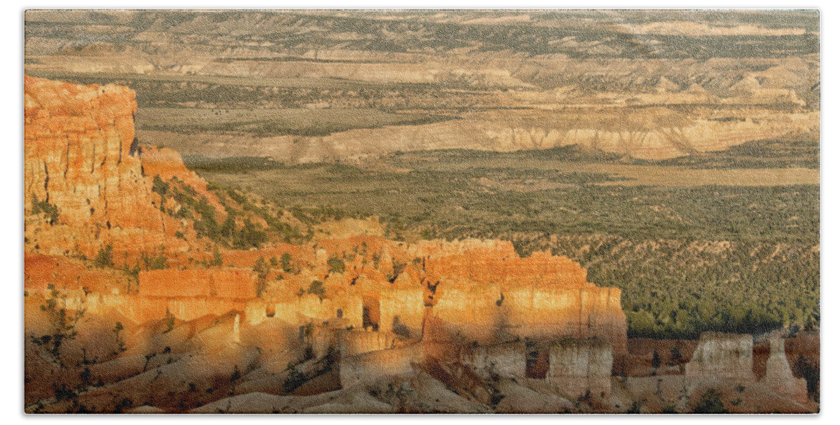 Summer Hand Towel featuring the photograph Shadow Show at Bryce by Tom Kelly