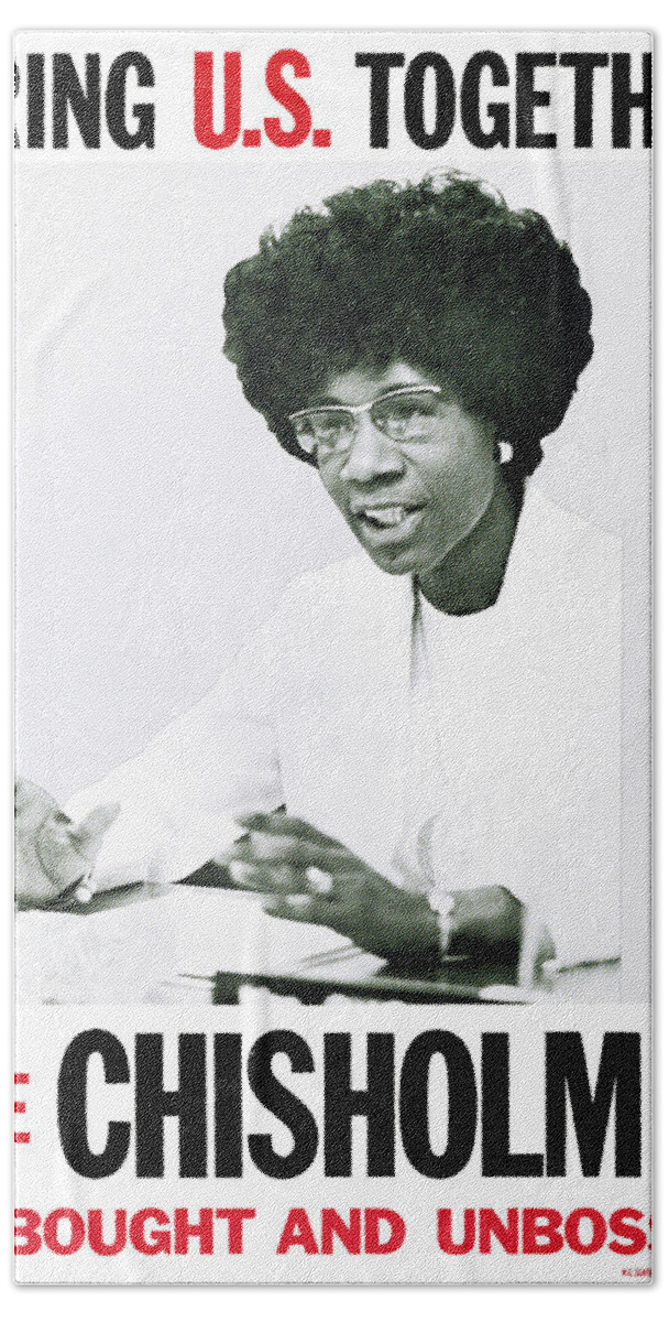 20th Century Bath Towel featuring the photograph Shirley Chisholm, Unbought And Unbossed by Science Source