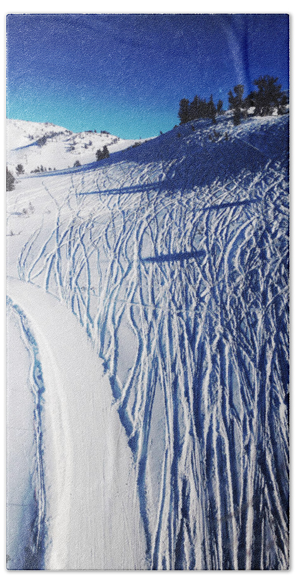 Ski Bath Towel featuring the photograph Ski Slope by David Zumsteg