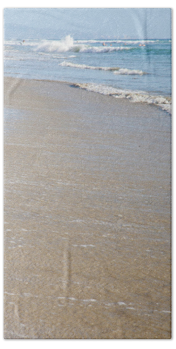Solana Beach Hand Towel featuring the photograph Solana Beach Sand Detail by Catherine Walters
