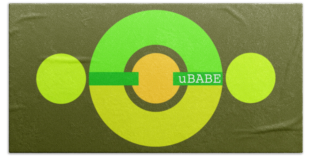 Cool Green Bath Towel featuring the digital art Spring Sunshine by Ubabe Style