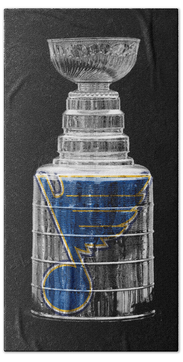 Stanley Cup Hand Towel featuring the photograph Stanley Cup St Louis by Andrew Fare