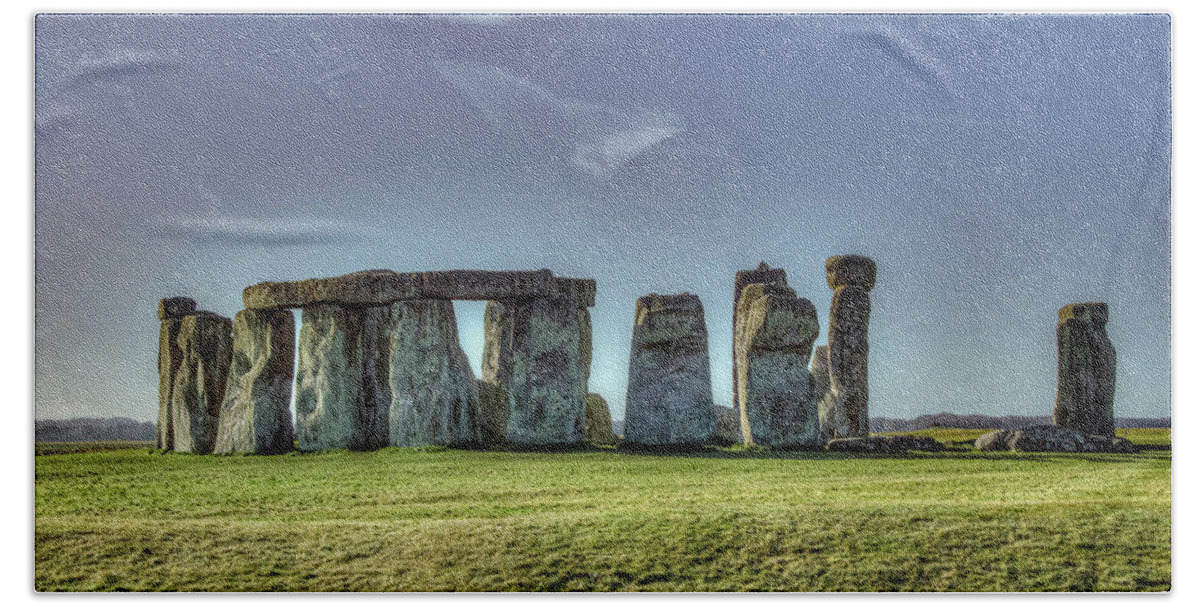 Tourism Hand Towel featuring the photograph Stonehenge by Laura Hedien