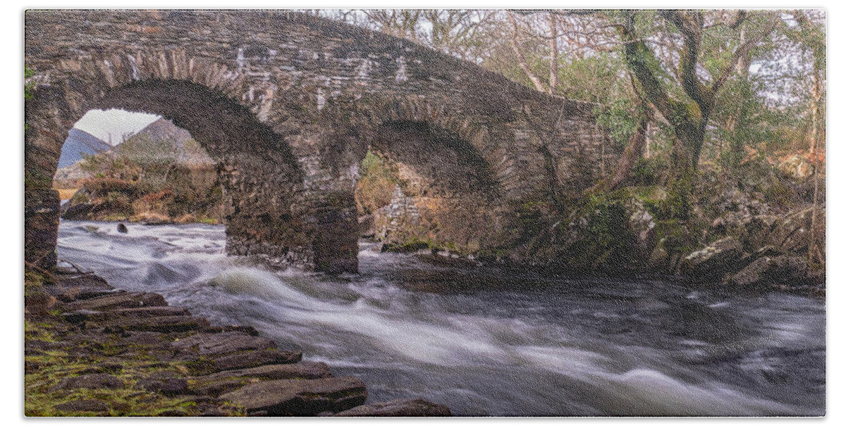Bridge Bath Towel featuring the photograph Stone Bridge, Killarney Ireland by Arthur Oleary