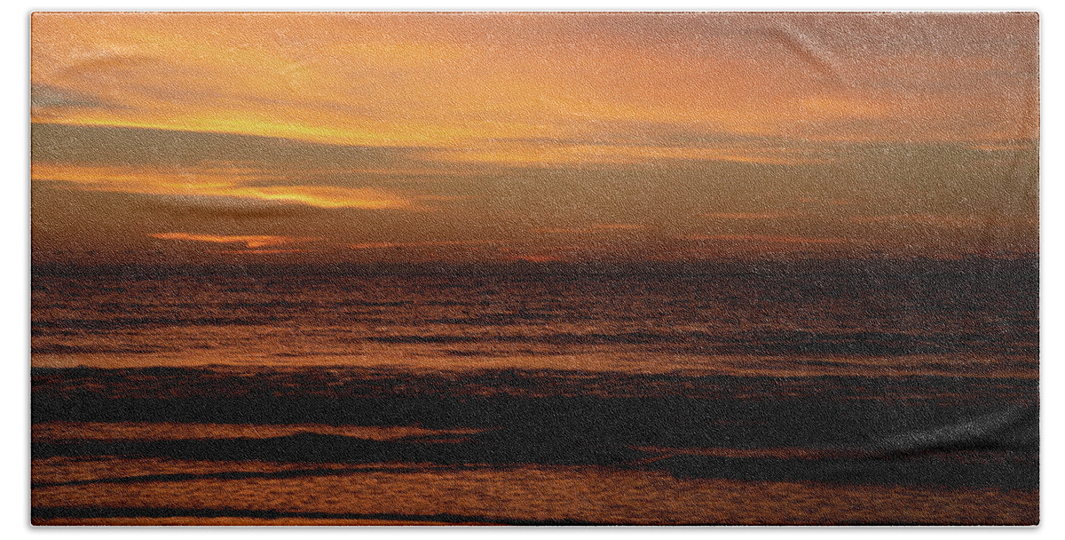 Sunrise Hand Towel featuring the photograph Sunrise Over Hilton Head Island No. 0304 by Dennis Schmidt