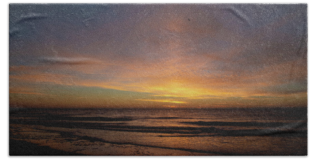 Sunrise Hand Towel featuring the photograph Sunrise Over Hilton Head Island No. 0312 by Dennis Schmidt